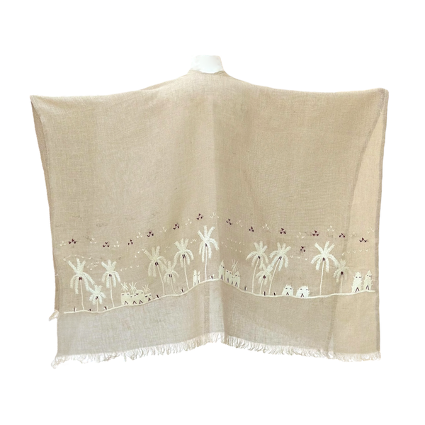 Embroidered linen Cap كاب كتان مطرز .302