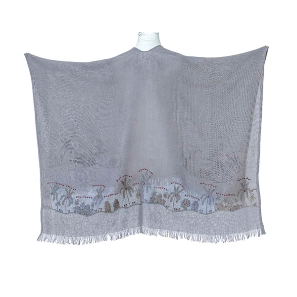 Embroidered linen Cap كاب كتان مطرز .305