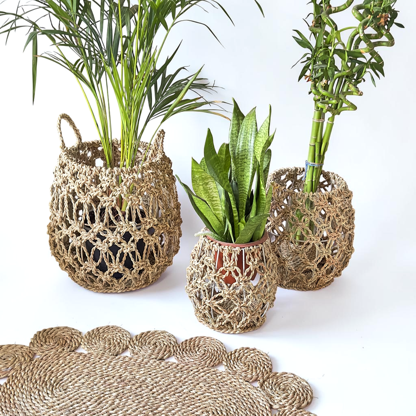Marjouna Halfa mesh yarn. مرجونة حلفا غزل شبكة