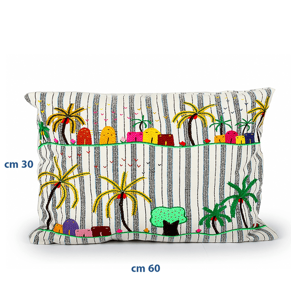 Embroidered Castor Cushion وسادة كستور مطرز