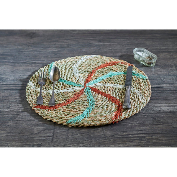 Placemat oval Halfa with ouya مفرش اطباق حلفا بيضاوي بقوية