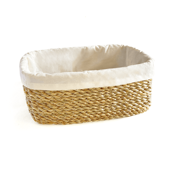Halfa Rectangular Basket with Cover - Towels.  سلة حلفا مستطيلة بجراب - فوط