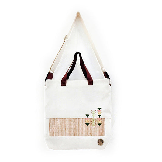 Fabric Shoulder bag with argon حقيبة كتف قماش مع عرجون