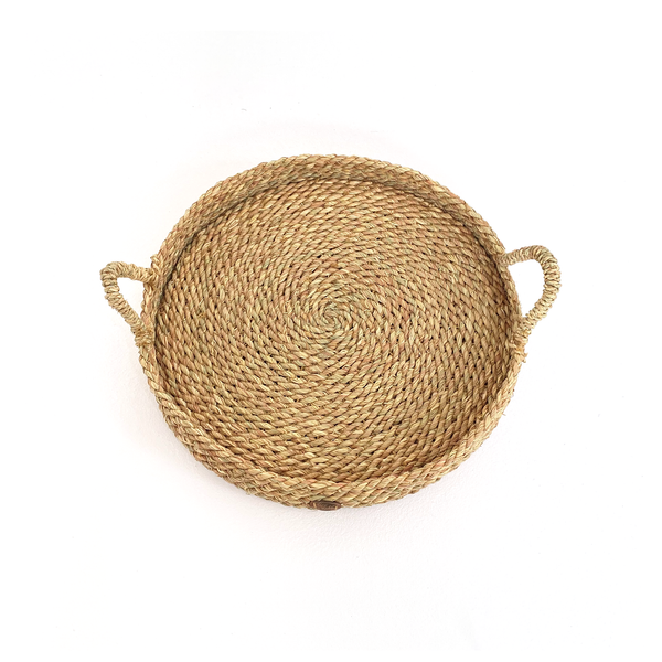 Halfa tray with handle.صينية حلفا  بيد.