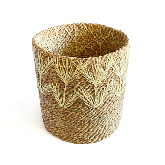 Halfa cup basket branches embroidery. سلة حلفا كأس تطريز فروع