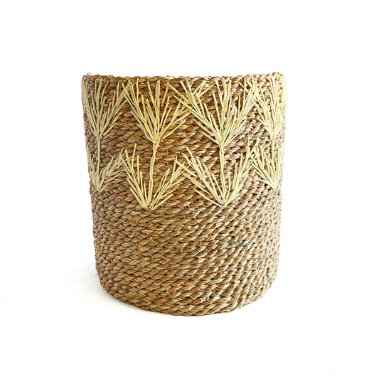 Halfa cup basket branches embroidery. سلة حلفا كأس تطريز فروع