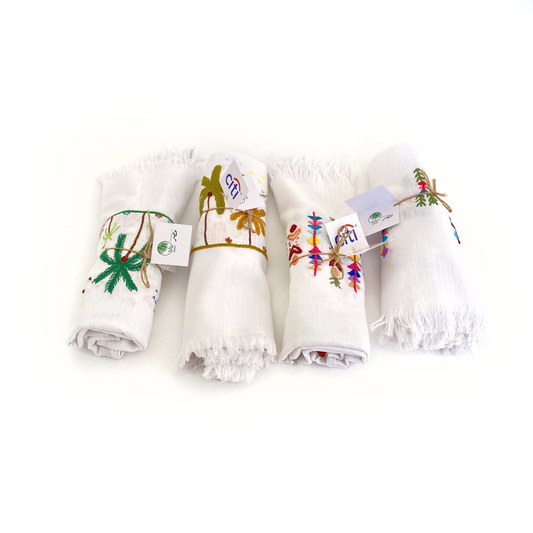 Embroidered Tencel Shawl شال تنسل مطرز